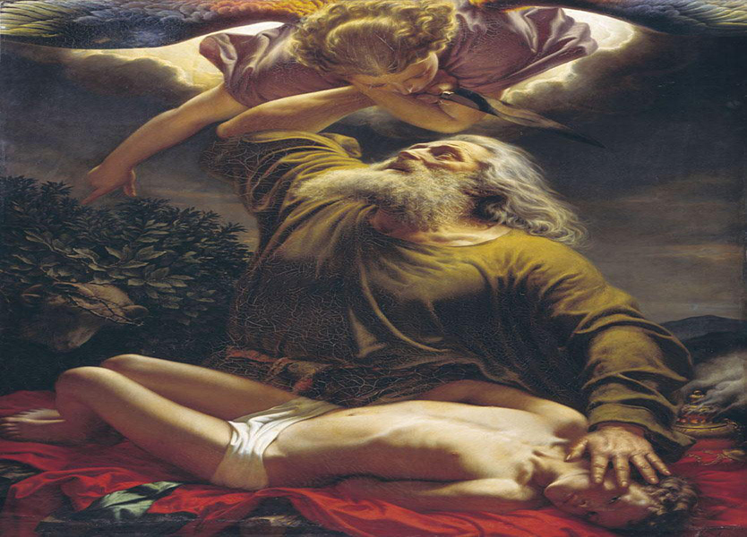 تصویری که نقاش آلمانی 170 سال پیش حضرت ابراهیم را در حال انجام مأموریت الهی نشان می‌دهد